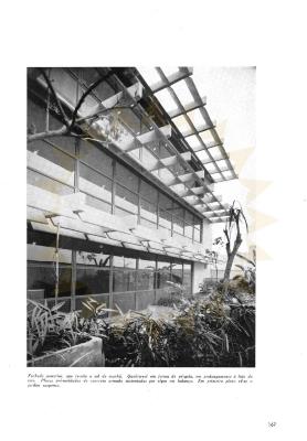 Detalhe do brise linear para sombreamento das salas de escritório [título atribuído], 1958. Fonte: Edifício Concordia Acrópole. São Paulo, ano 20, n.233, p.167, mar. 1958.