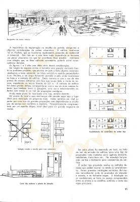 Esquema de planta livre [título atribuído]. Fonte: Edifício 5a avenida . Acrópole, São Paulo, ano 22, n.255, p.91, set. 1960.